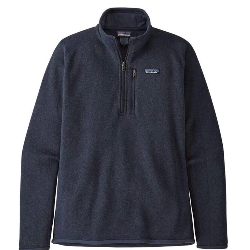 Patagonia Men's Better Sweater 1/4-Zip Fleece in New Navy